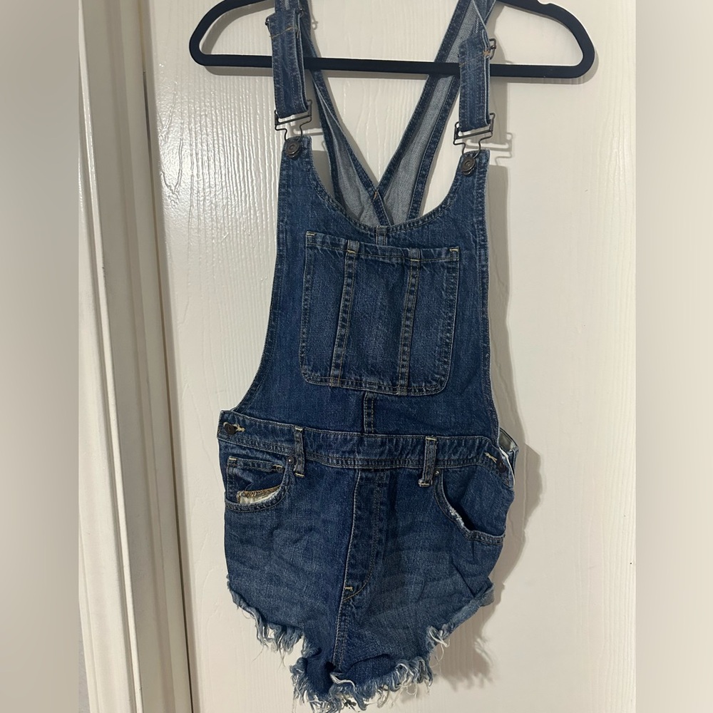 FREE PEOPLE DENIM OVERALLS